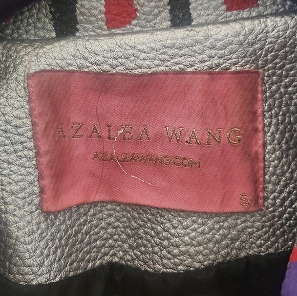 Azalea Wang Phoenix Moto Jacket Studded Graffiti Painted Cropped  Silver, Small - Picture 4 of 15